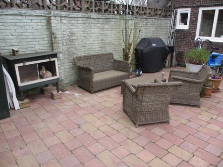 2014 Terras schoonmaak